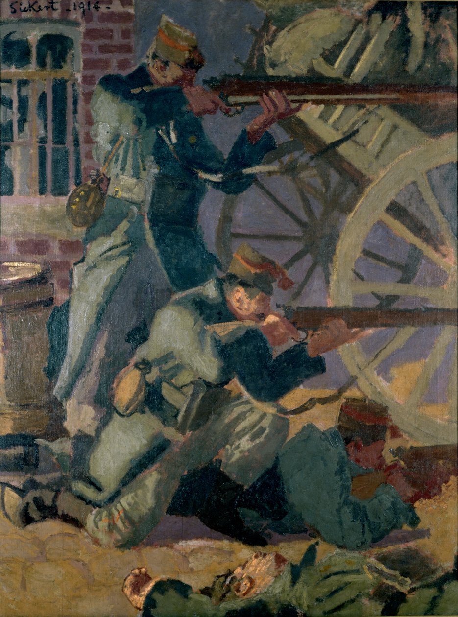 Soldados do rei Albert o pronto, 1914 de Walter Richard Sickert