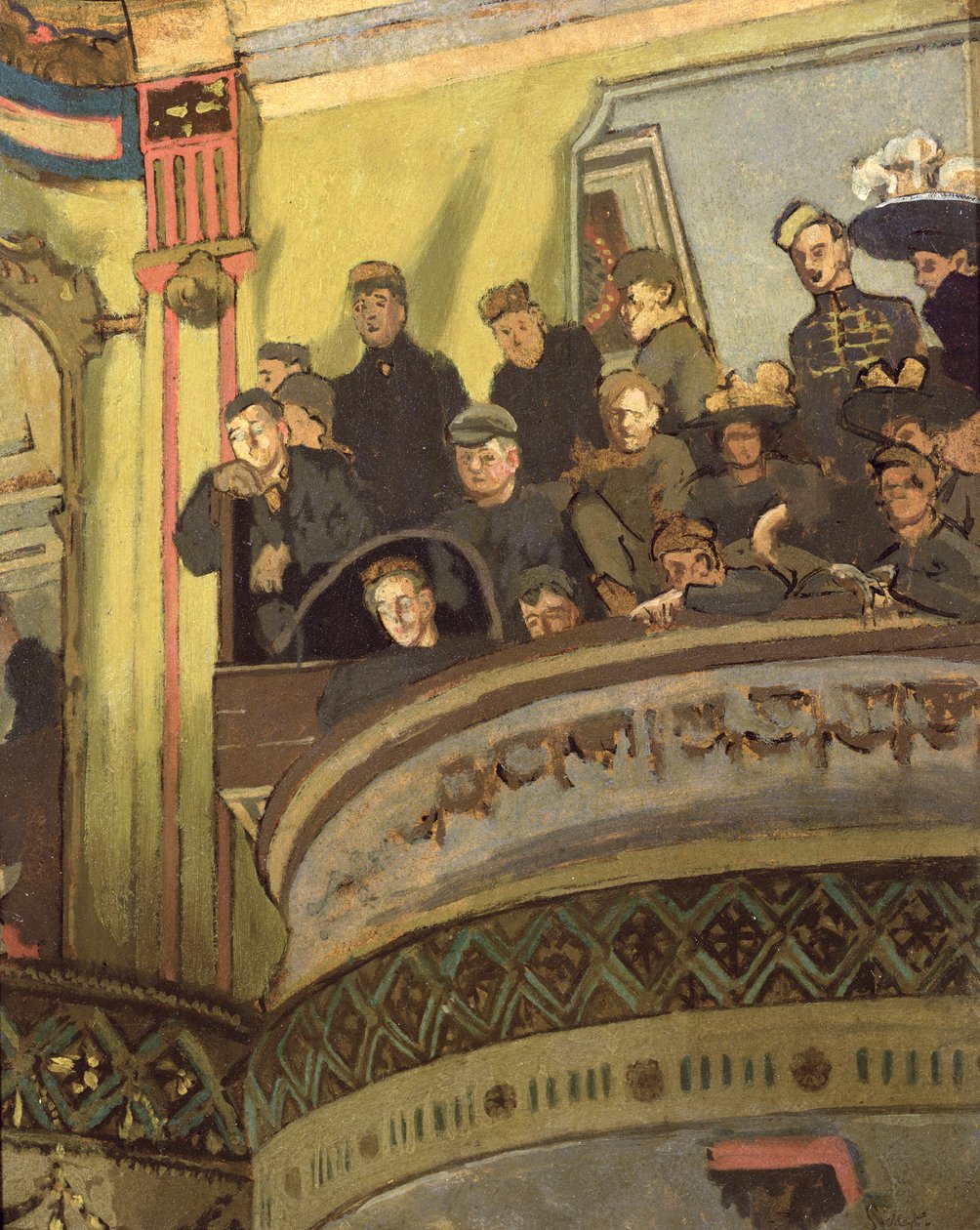 The Little Old Bedford, c.1890 (óleo sobre papel colocado no painel) de Walter Richard Sickert