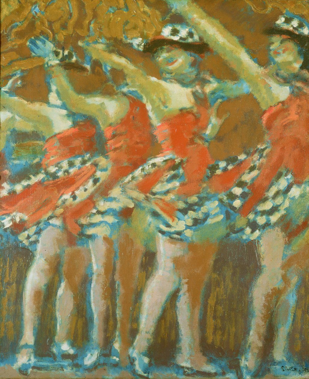 The Plaza Tiller Girls, da década de 1920 de Walter Richard Sickert