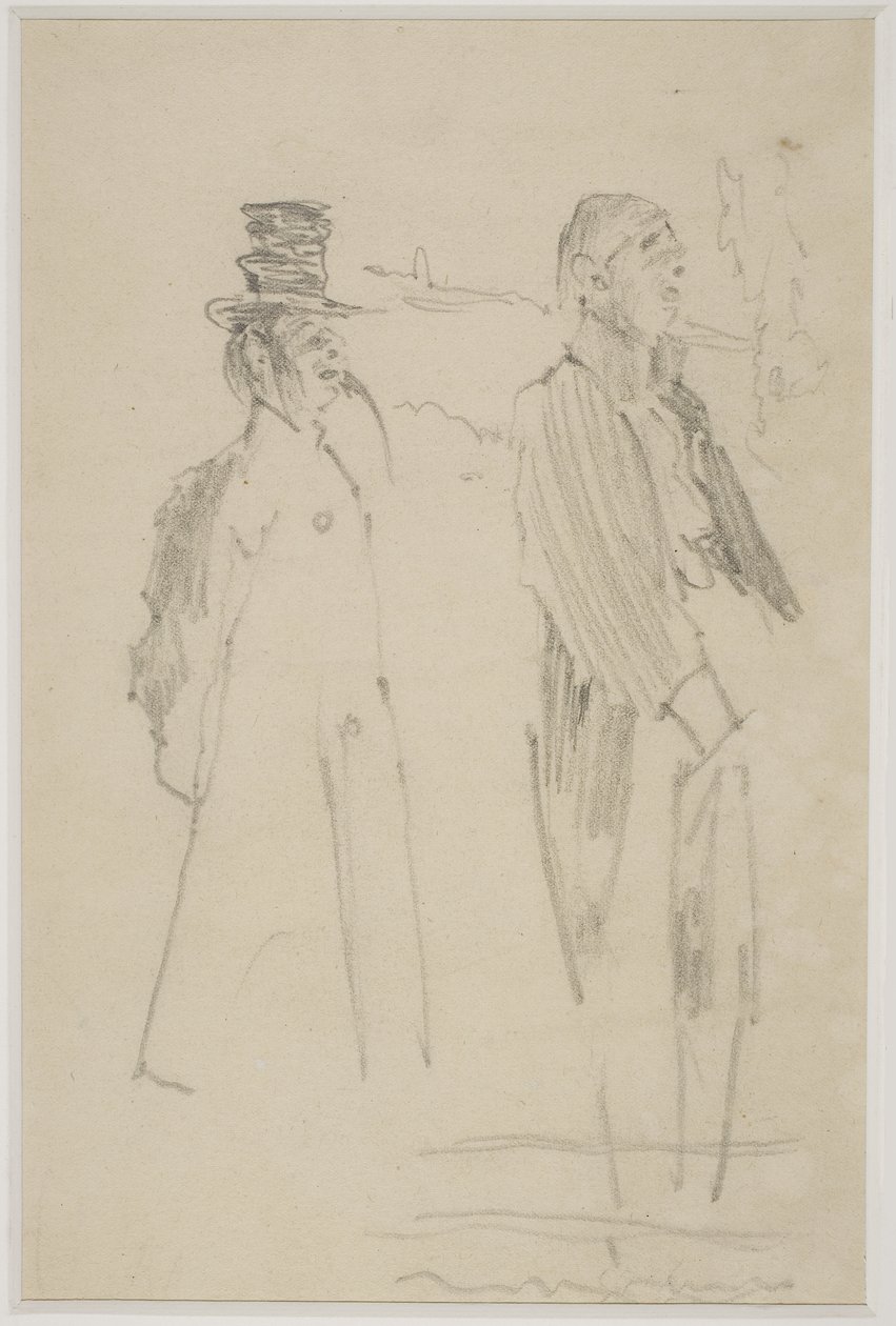 Dois cavalheiros de Vaudeville, c.1888 de Walter Richard Sickert