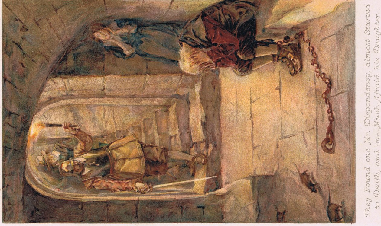 Ilustração de &39;Pilgrim&39;s Progress&39; de John Bunyan, c.1910 de Walter Stanley Paget