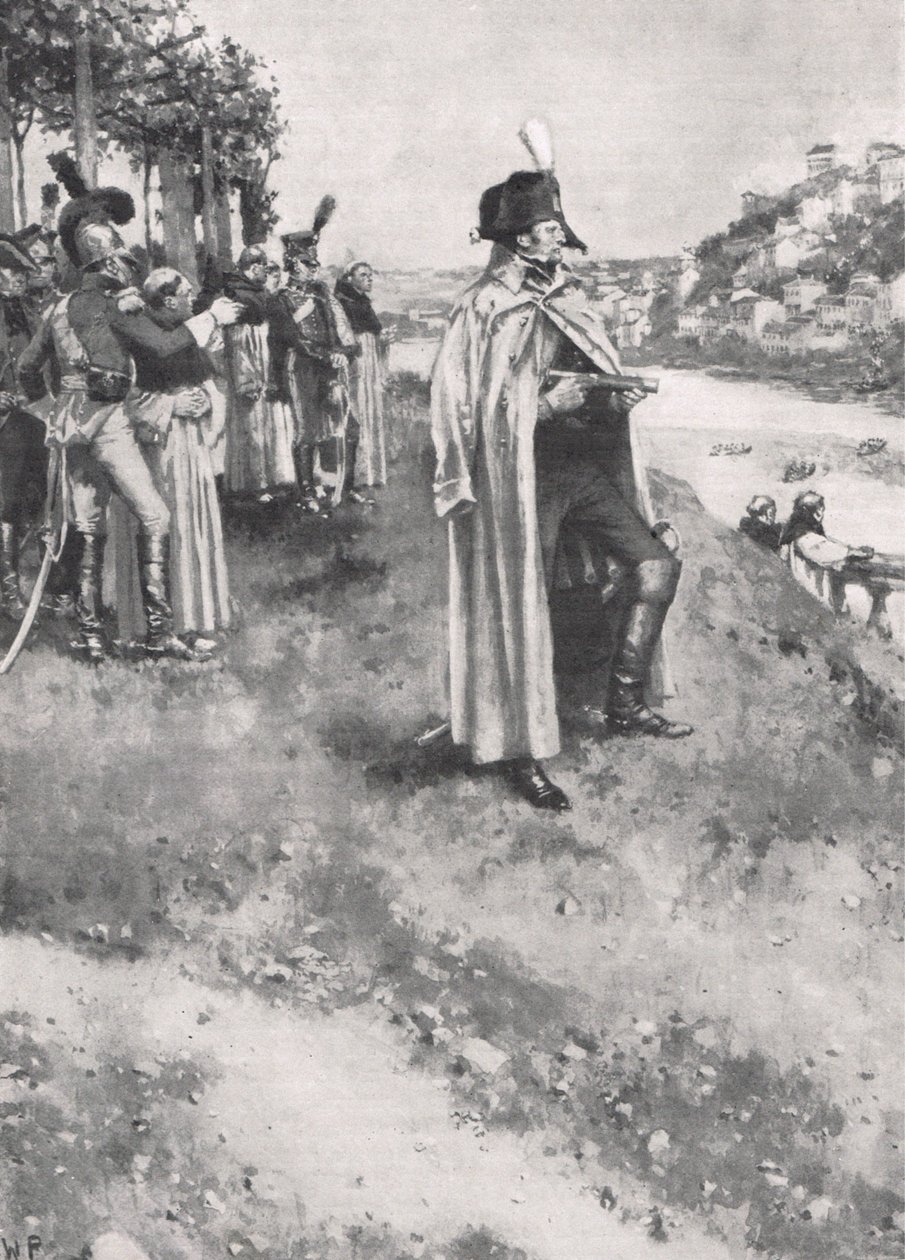 A Passagem do Douro, Maio de 1809, ilustração de &39;Batalhas Britânicas em Terra e Mar&39;, publicada por Cassell, c.1910 de Walter Stanley Paget