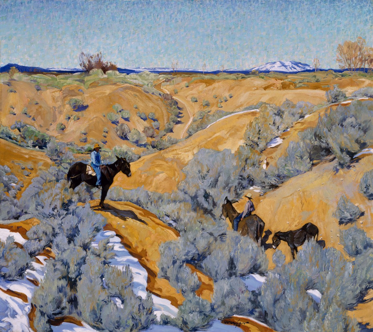 Em um Arroyo, c.1914-24 de Walter Ufer