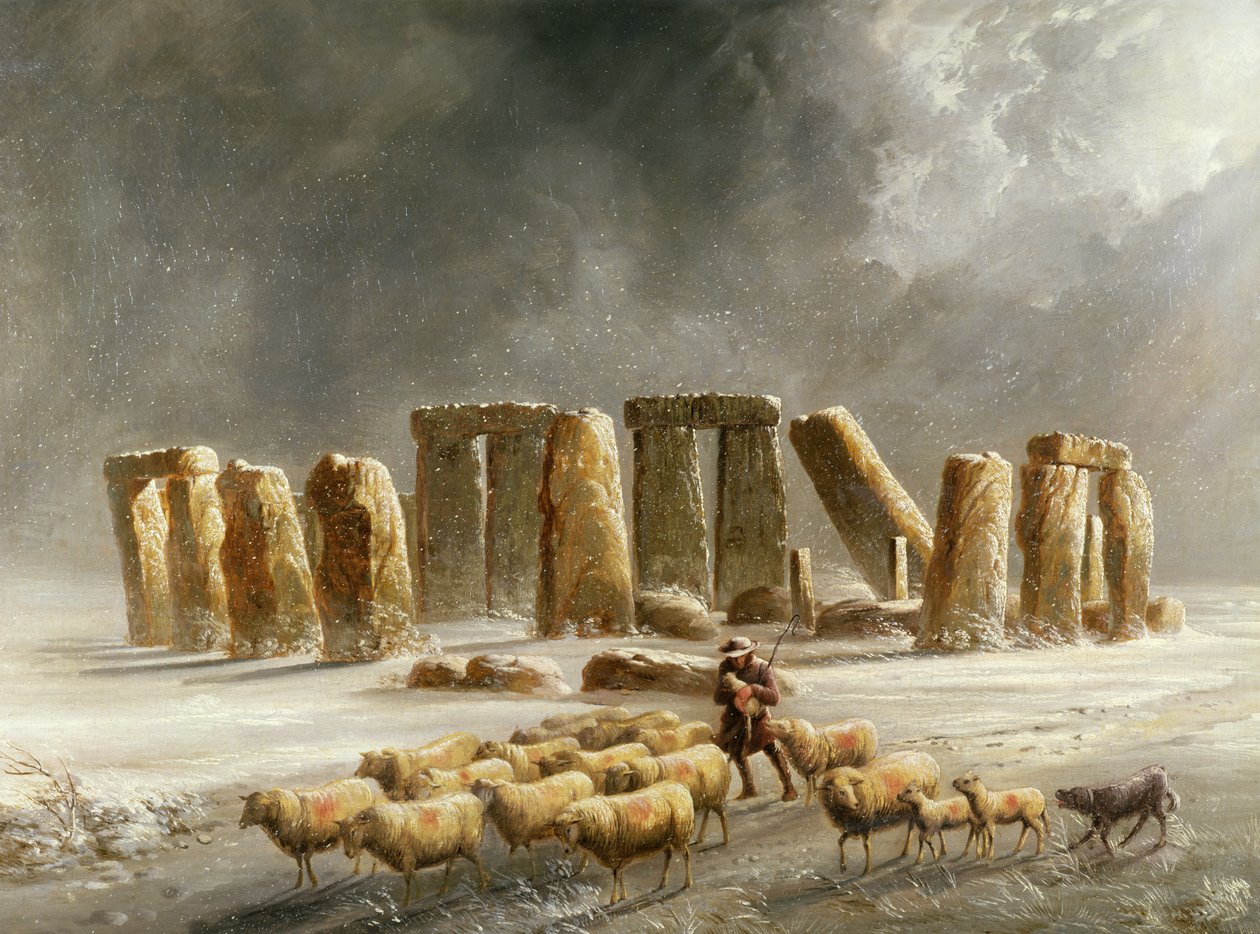 Stonehenge no inverno de Walter Williams