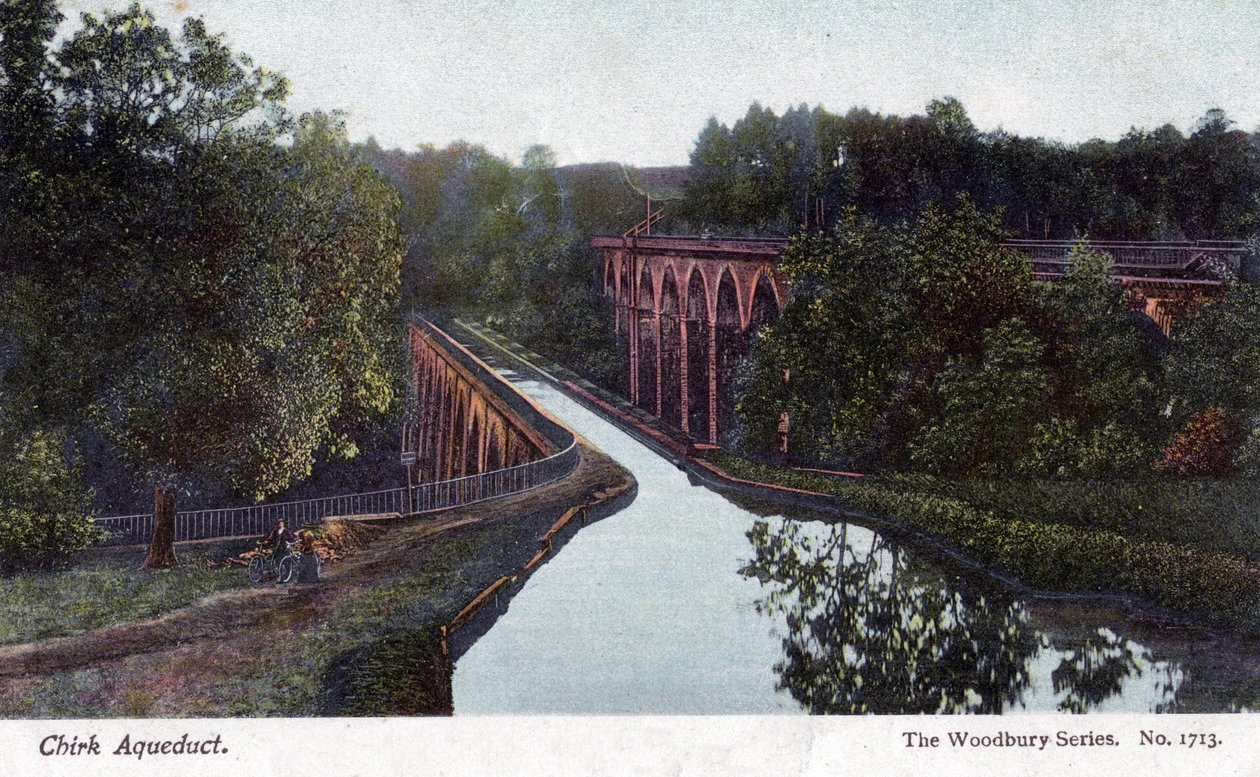 Chirk Aqueduct, Chirk, Wrexham, País de Gales, 1905. de Walter Bentley Woodbury
