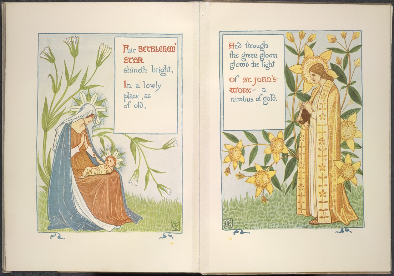 Estrela de Belém e o mosto de St. Johns de Walter Crane