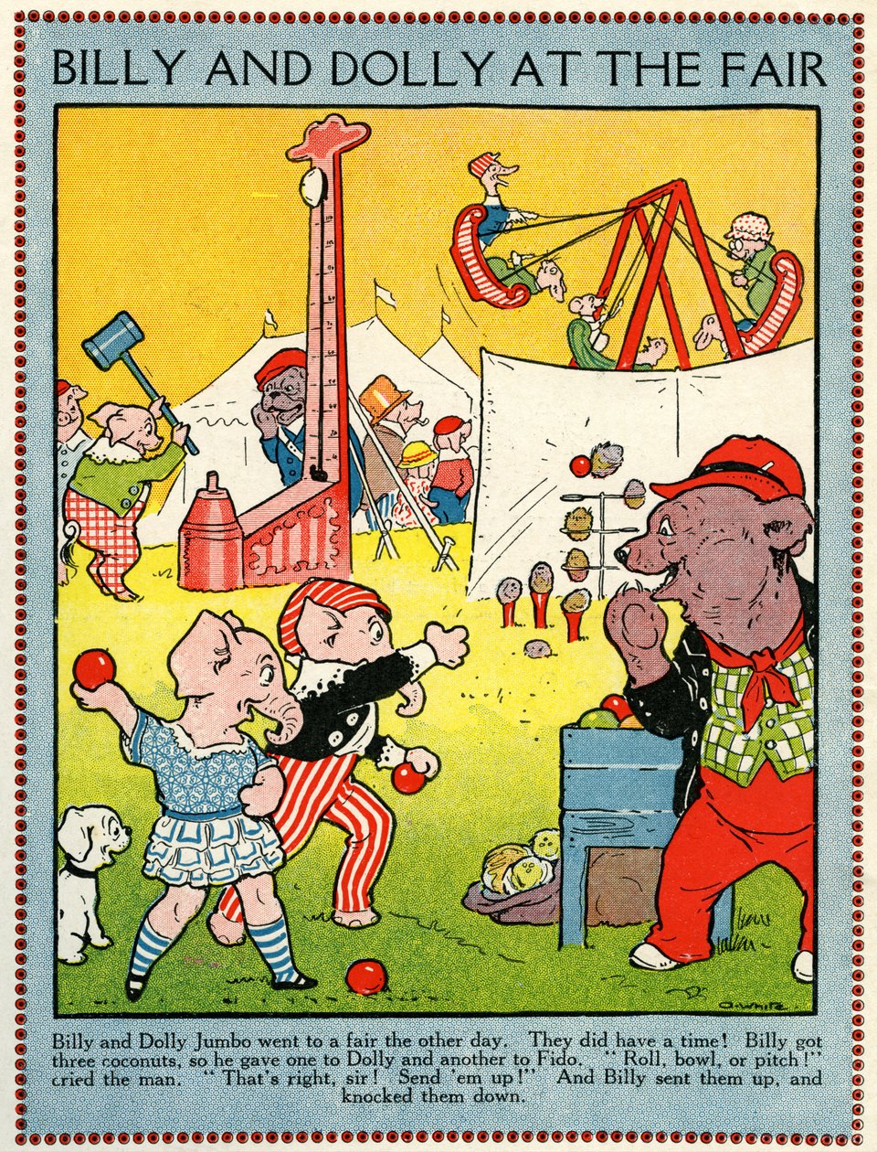 Billy e Dolly na feira de Walter Crane