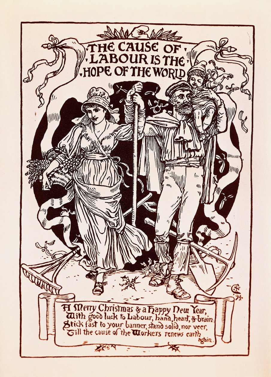 A Causa do Trabalho é a Esperança do Mundo de Walter Crane