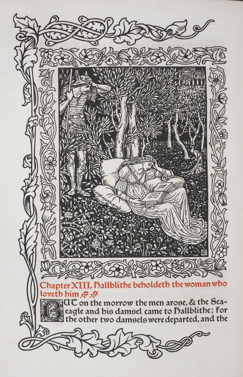 Capítulo XIII. Hallblithe contempla a mulher que o ama. de Walter Crane