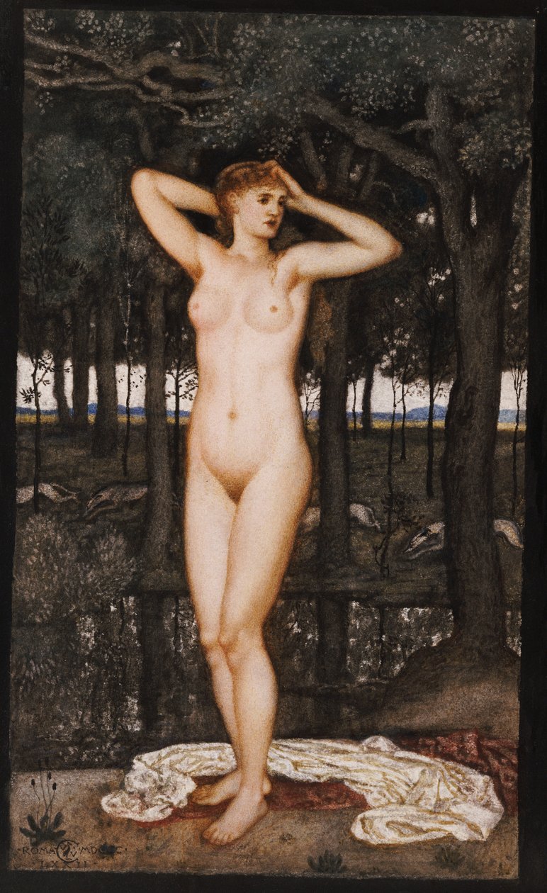 Diana no banho, 1872 de Walter Crane