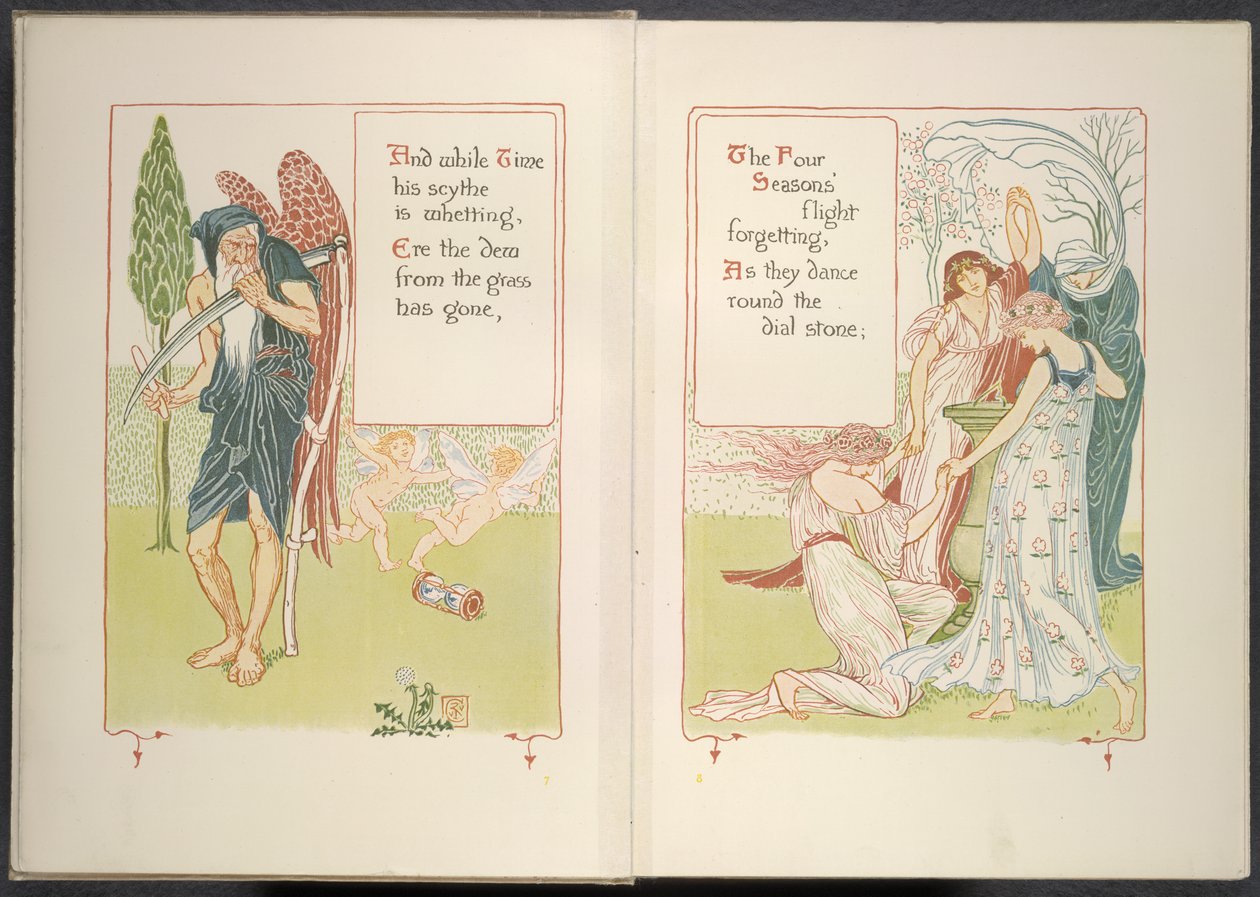 O tempo do pai e as quatro estações de Walter Crane