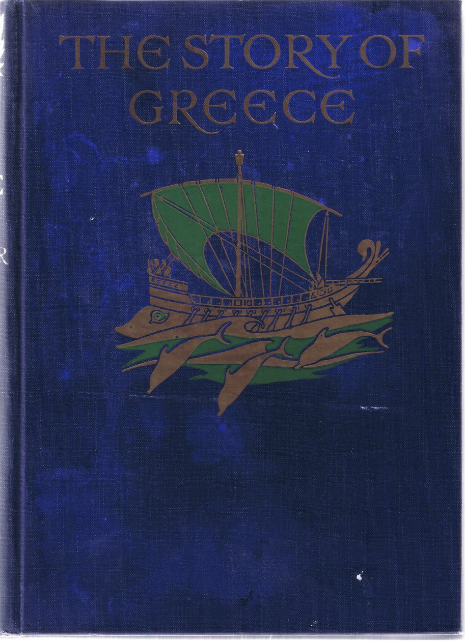 Design de placa frontal, ilustração da história da Grécia, de 1930 de Walter Crane