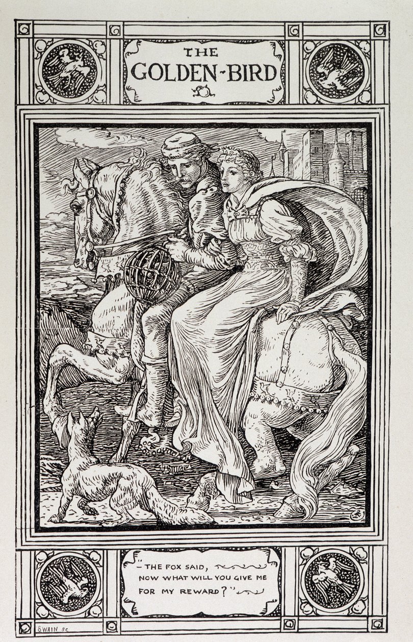 Pássaro Dourado: Histórias Domésticas da colecção dos Irmãos: Grimm - "O Pássaro Dourado" dos irmãos Grimm, traduzido do alemão por Lucy Crane de Walter Crane