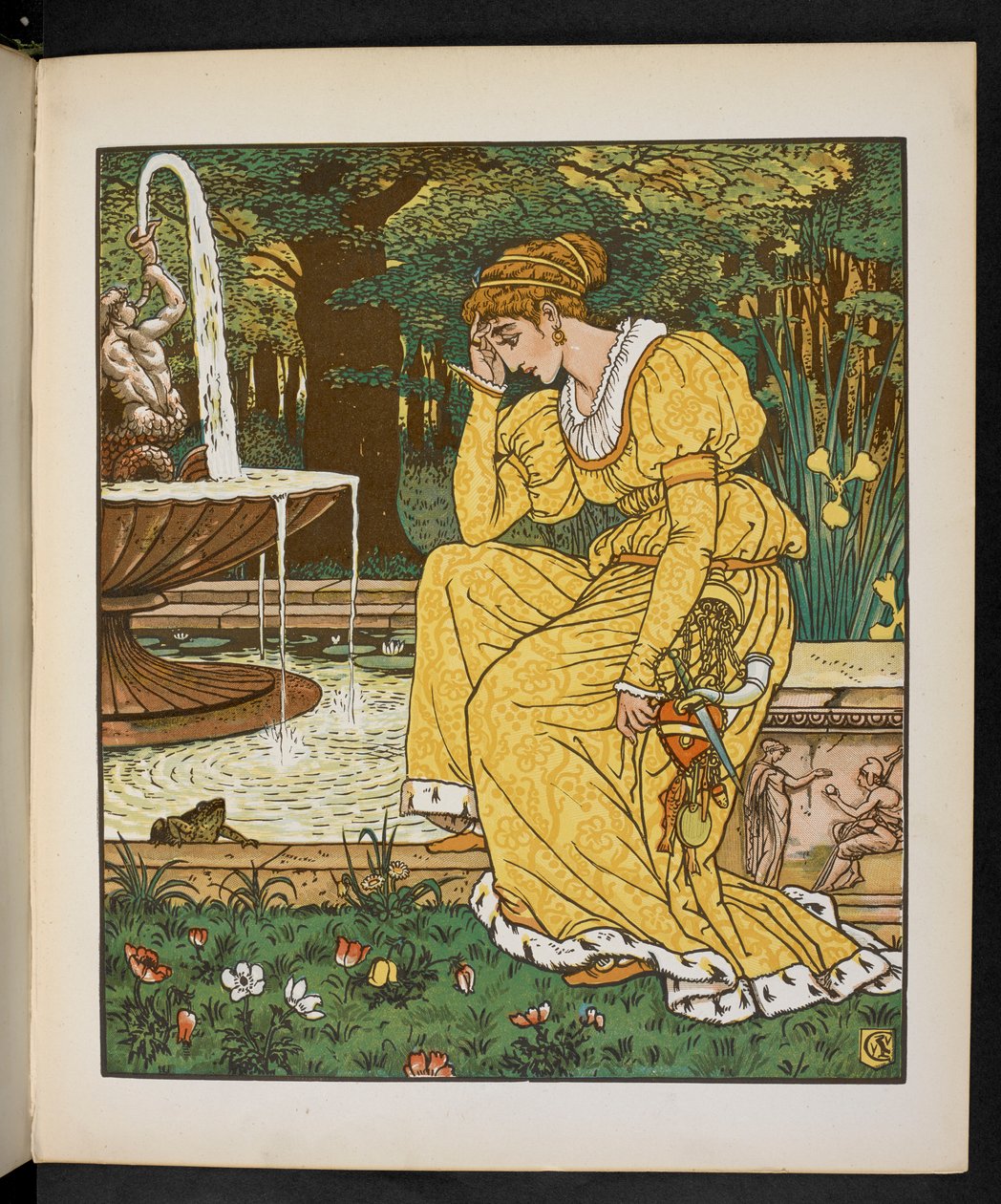 Ilustração para o Príncipe Sapo. de Walter Crane