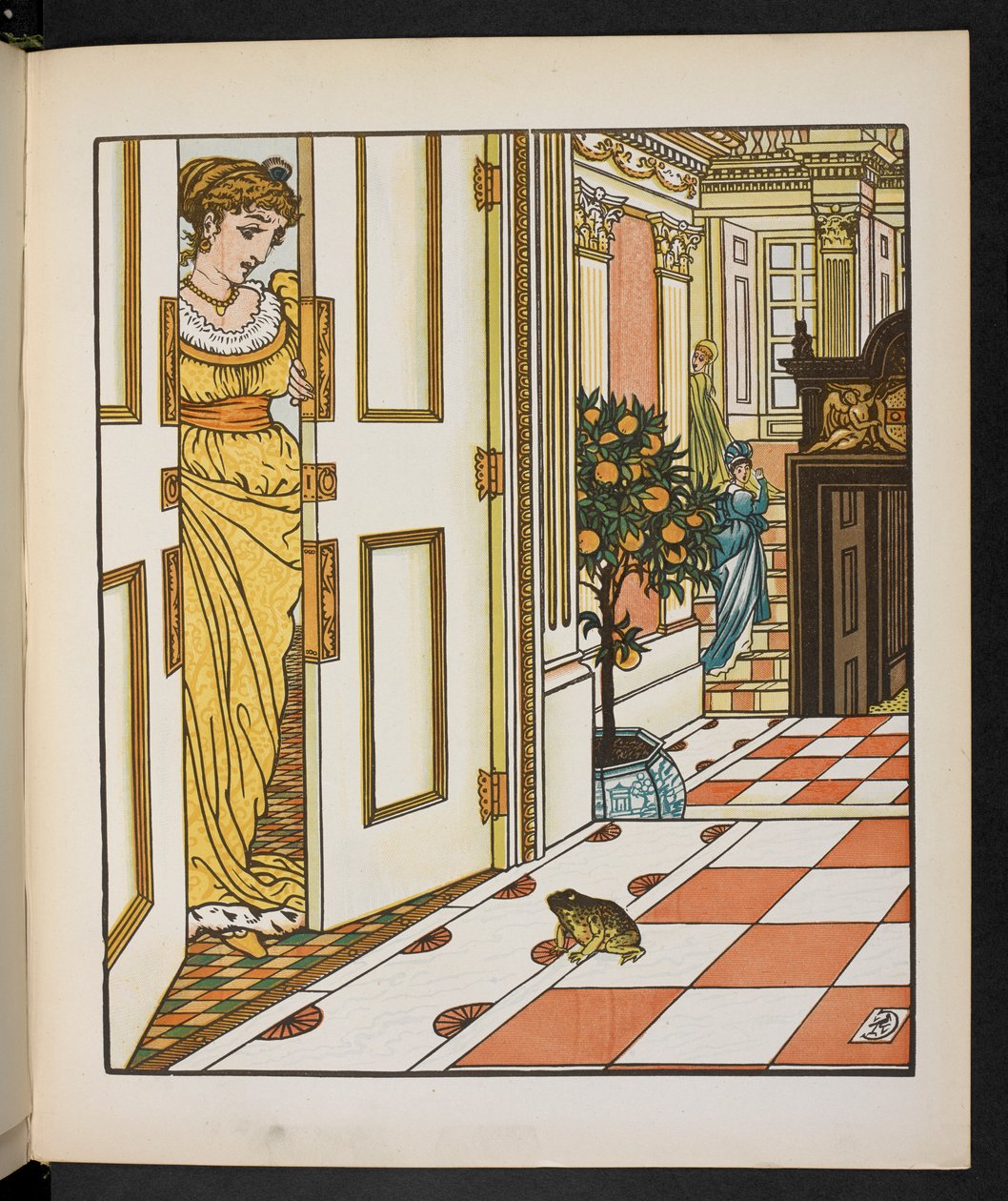 Ilustração para o Príncipe Sapo. de Walter Crane