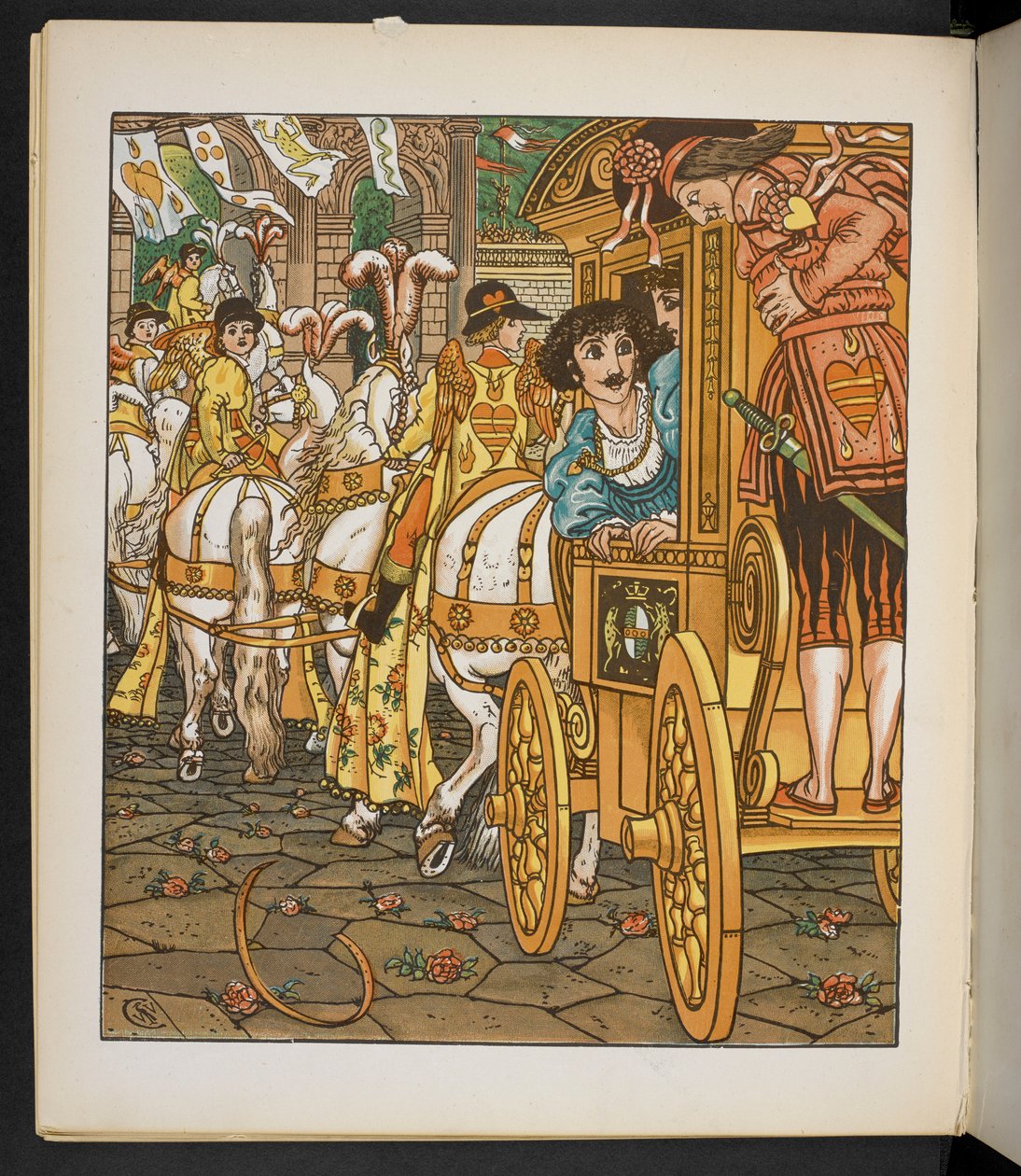 Ilustração para o Príncipe Sapo. de Walter Crane