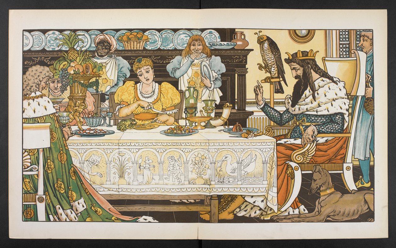 Ilustração para o Príncipe Sapo. de Walter Crane