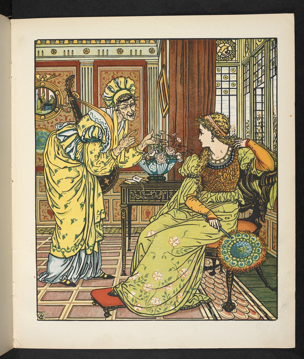 Ilustração para a história, Princesa Belle étoile. de Walter Crane