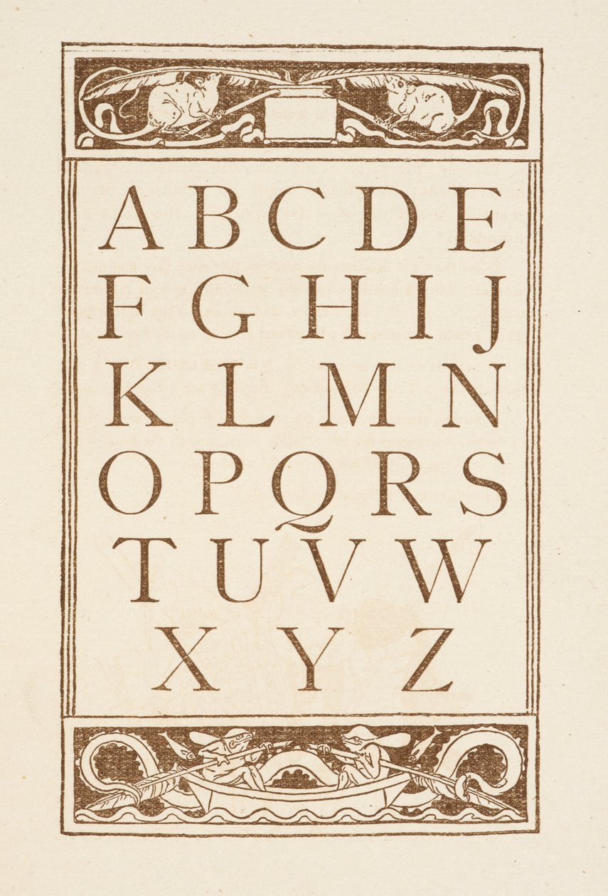 Letras do alfabeto. A cartilha dourada. de Walter Crane