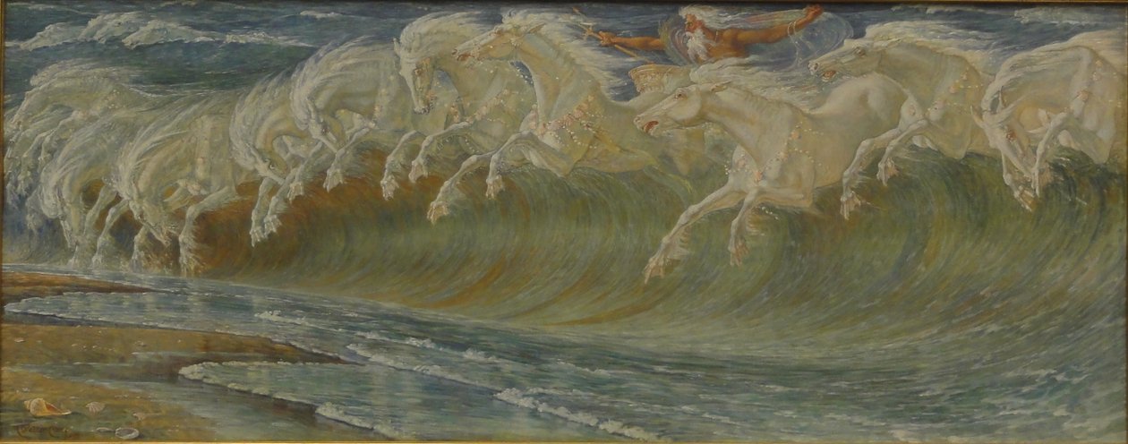Os cavalos de Neptuno de Walter Crane