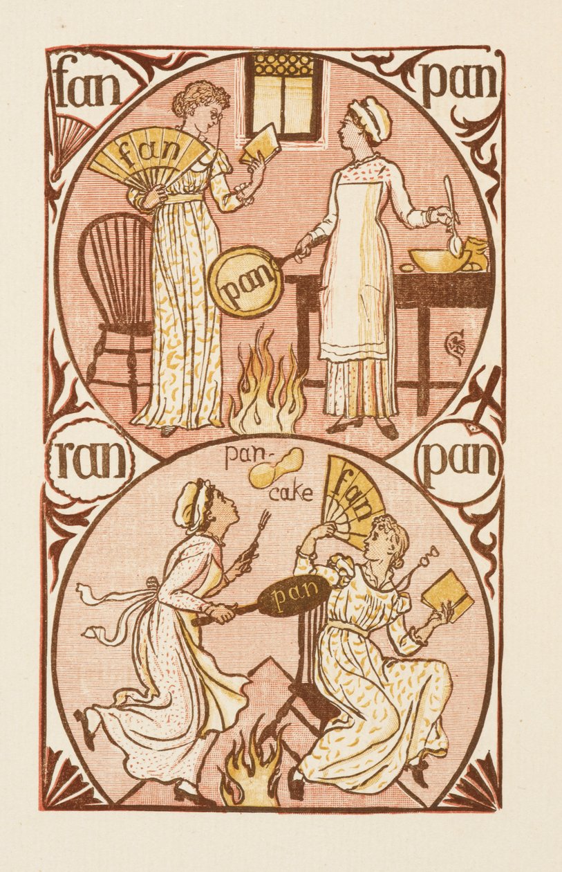 Palavras rimadas que terminam na letra N. A cartilha dourada de Walter Crane