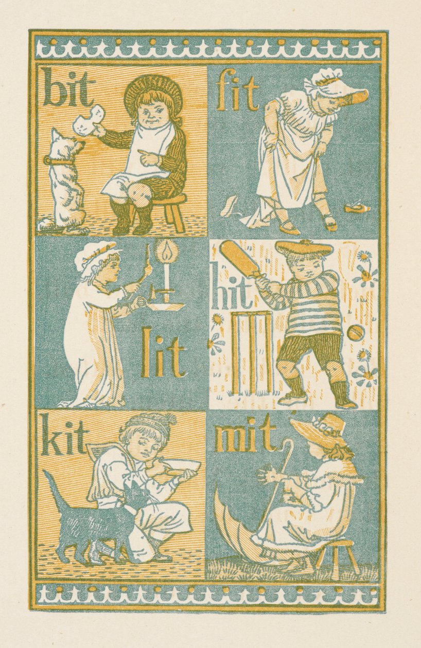 Palavras rimadas que terminam na letra T. O Primário de Ouro de Walter Crane
