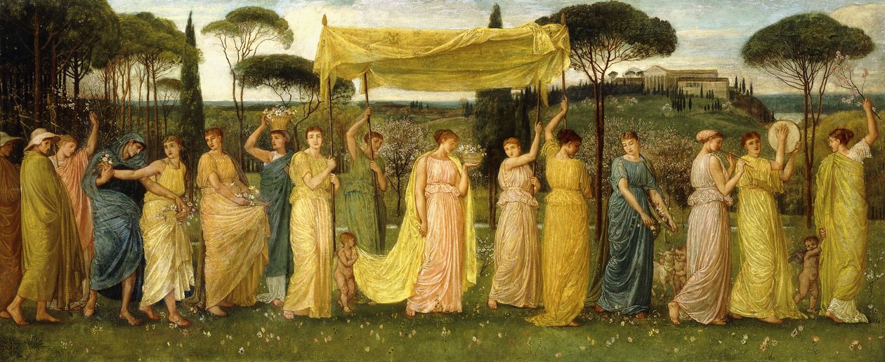 O advento da primavera de 1873 de Walter Crane