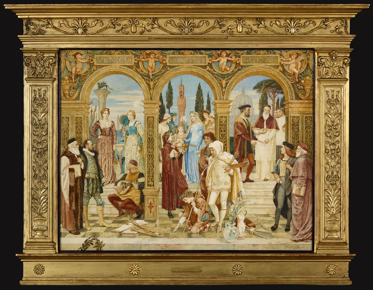 A apoteose da arte italiana de Walter Crane