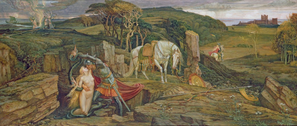 O verme de Spindleston Heugh de Walter Crane