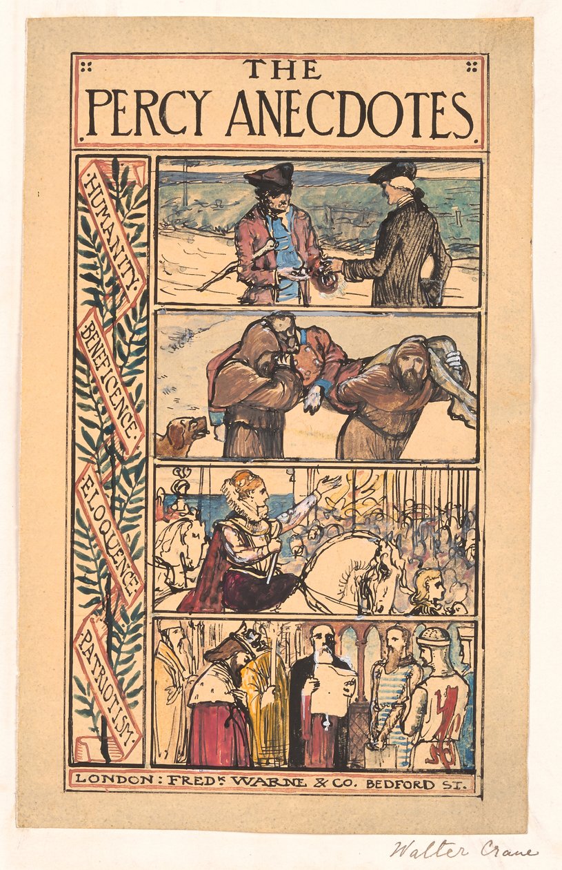 As anedotas de Percy (aguarela e tinta sobre papel) de Walter Crane