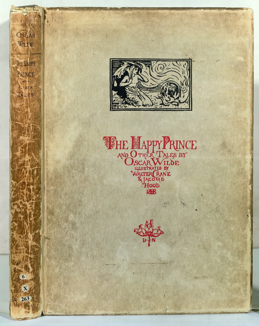 Titlepage do príncipe feliz e outros contos por Oscar Wilde, 1888 de Walter Crane