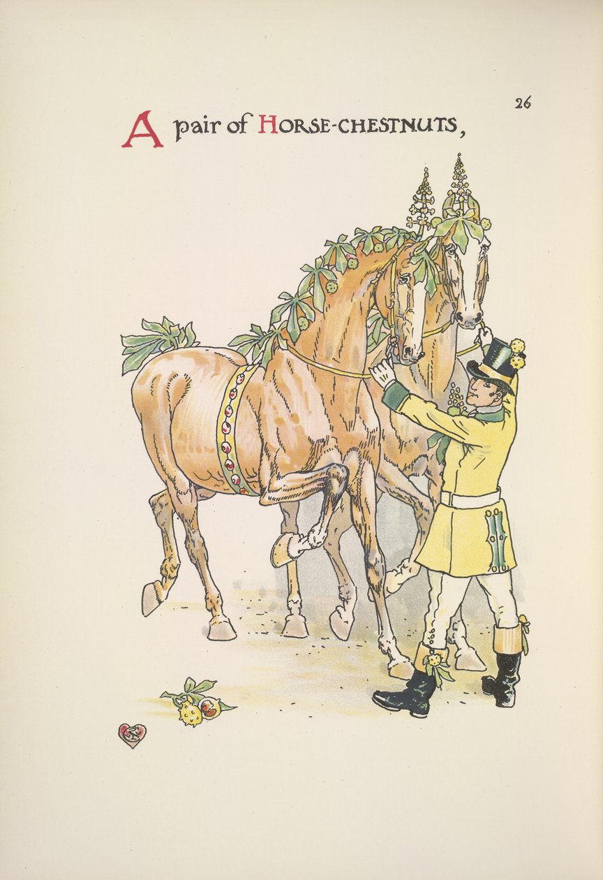 Dois cavalos de Walter Crane