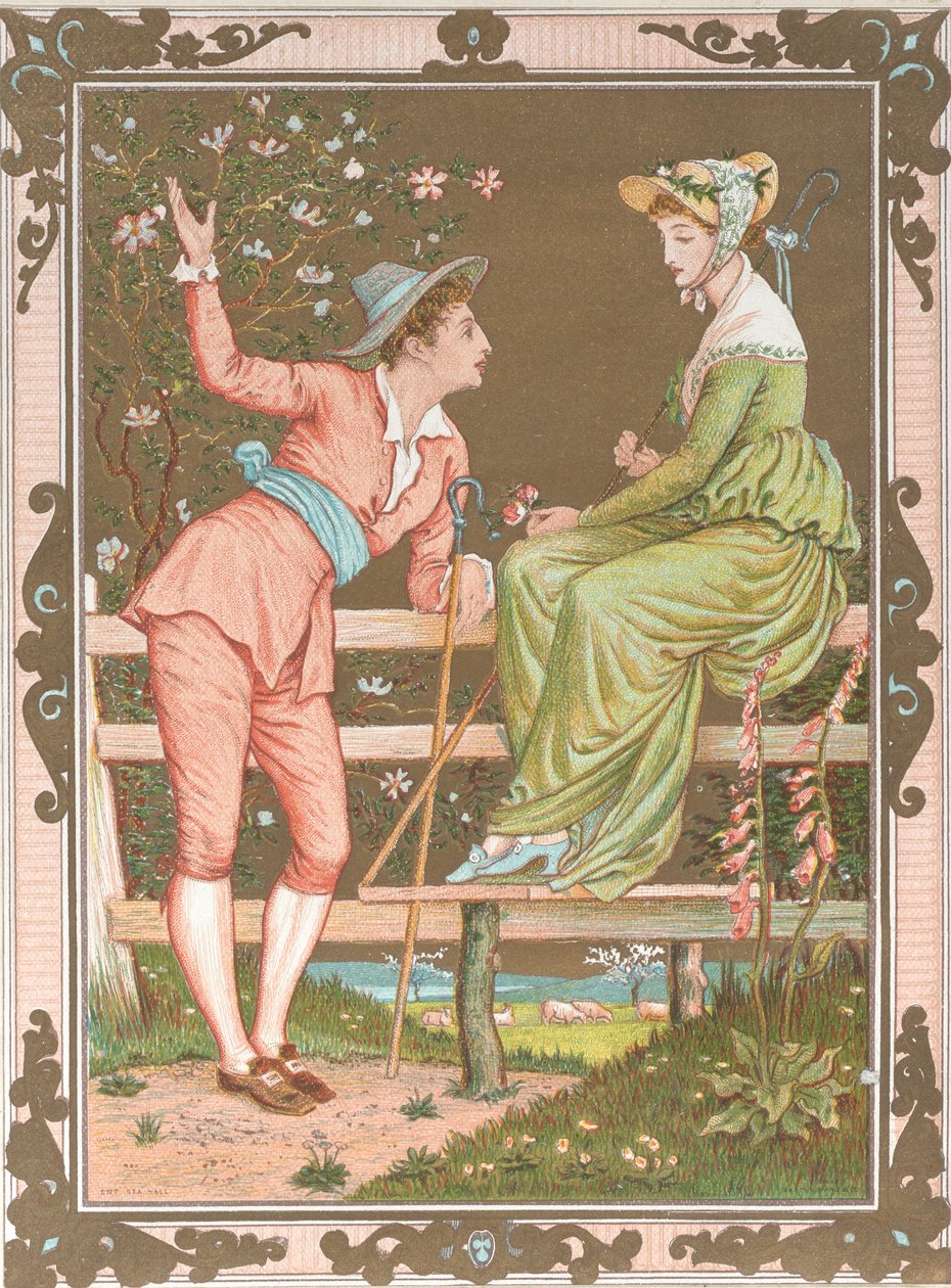 Valentine, 1876. de Walter Crane