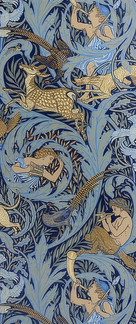 Notas de madeira. 1886 de Walter Crane