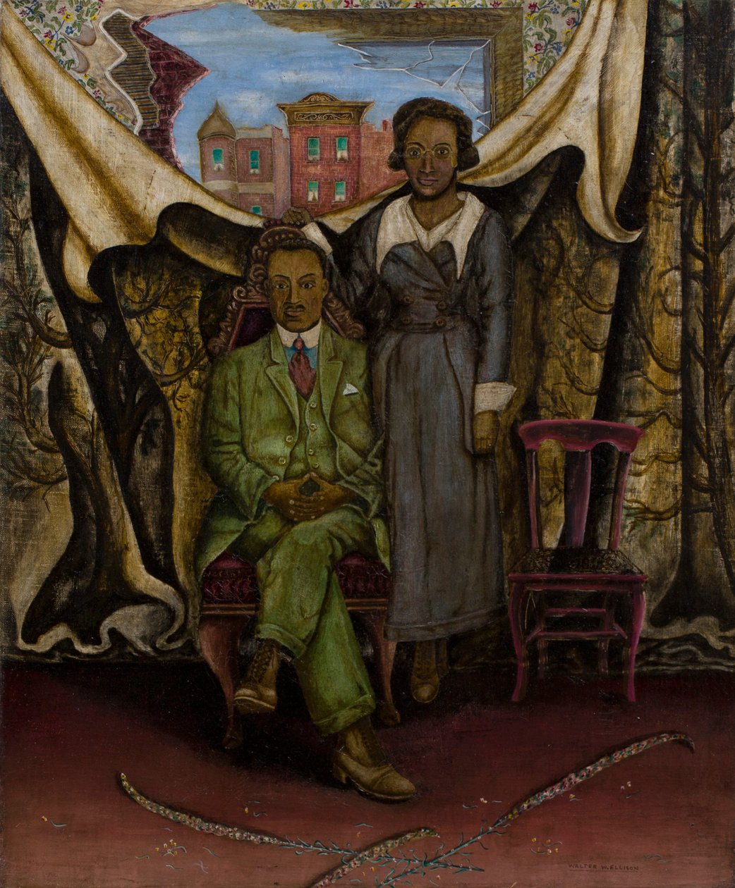 Pai e Mãe - Tintype de Walter Ellison