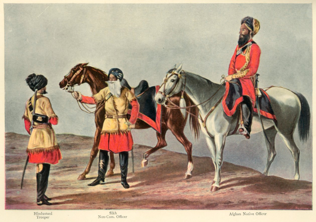 A Segunda Cavalaria do Punjab, 1901. de Walter Fane