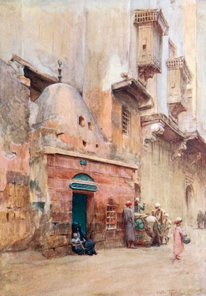 Túmulo de um Sheykh no Cairo (litografia a cores) de Walter Frederick Roofe Tyndale