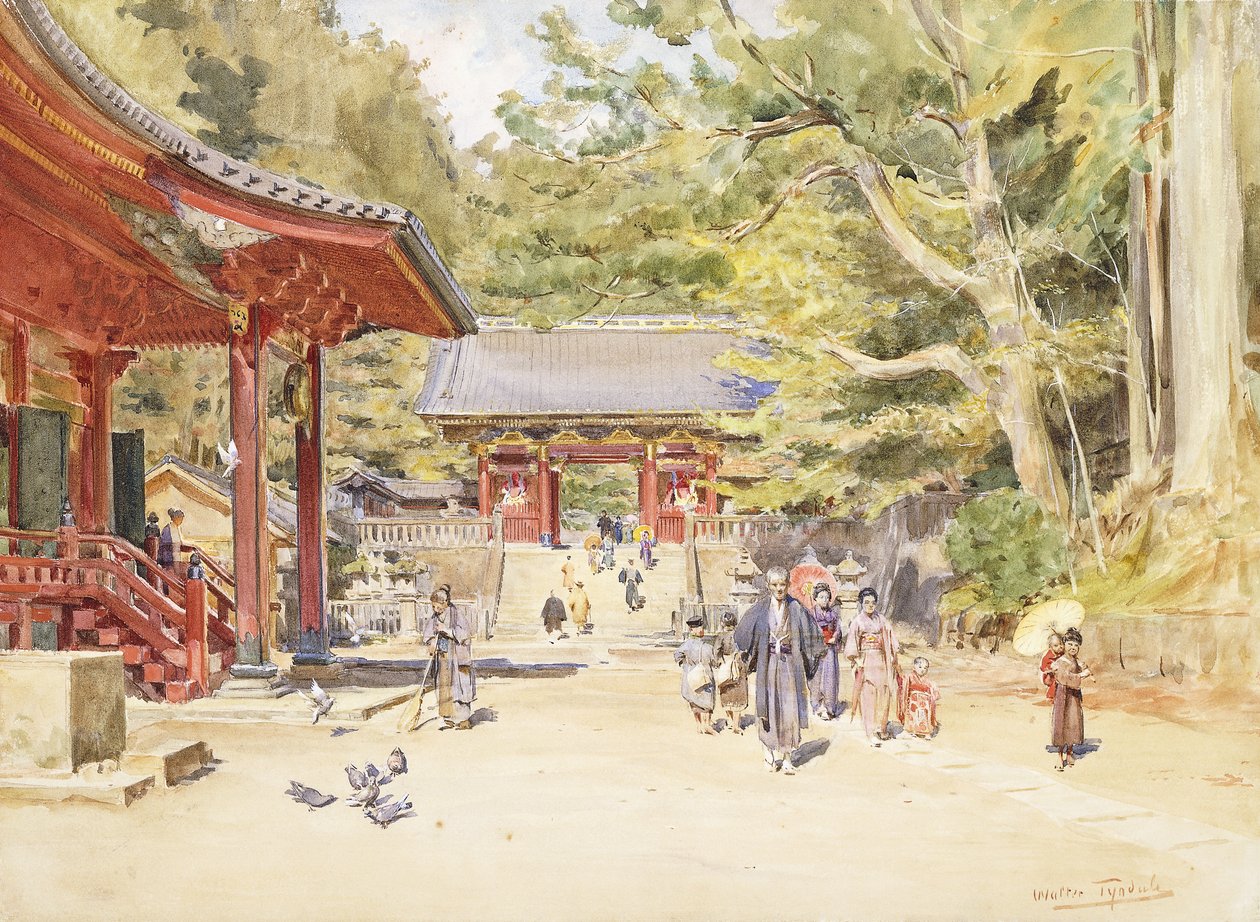 A Street Scene, Japão de Walter Frederick Roofe Tyndale
