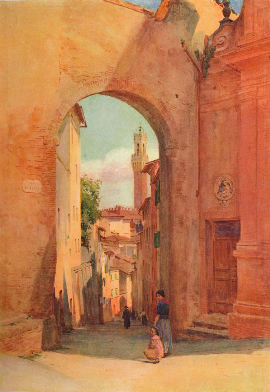 Arco Di S. Giuseppe, Siena, c1900 1913 de Walter Frederick Roofe Tyndale