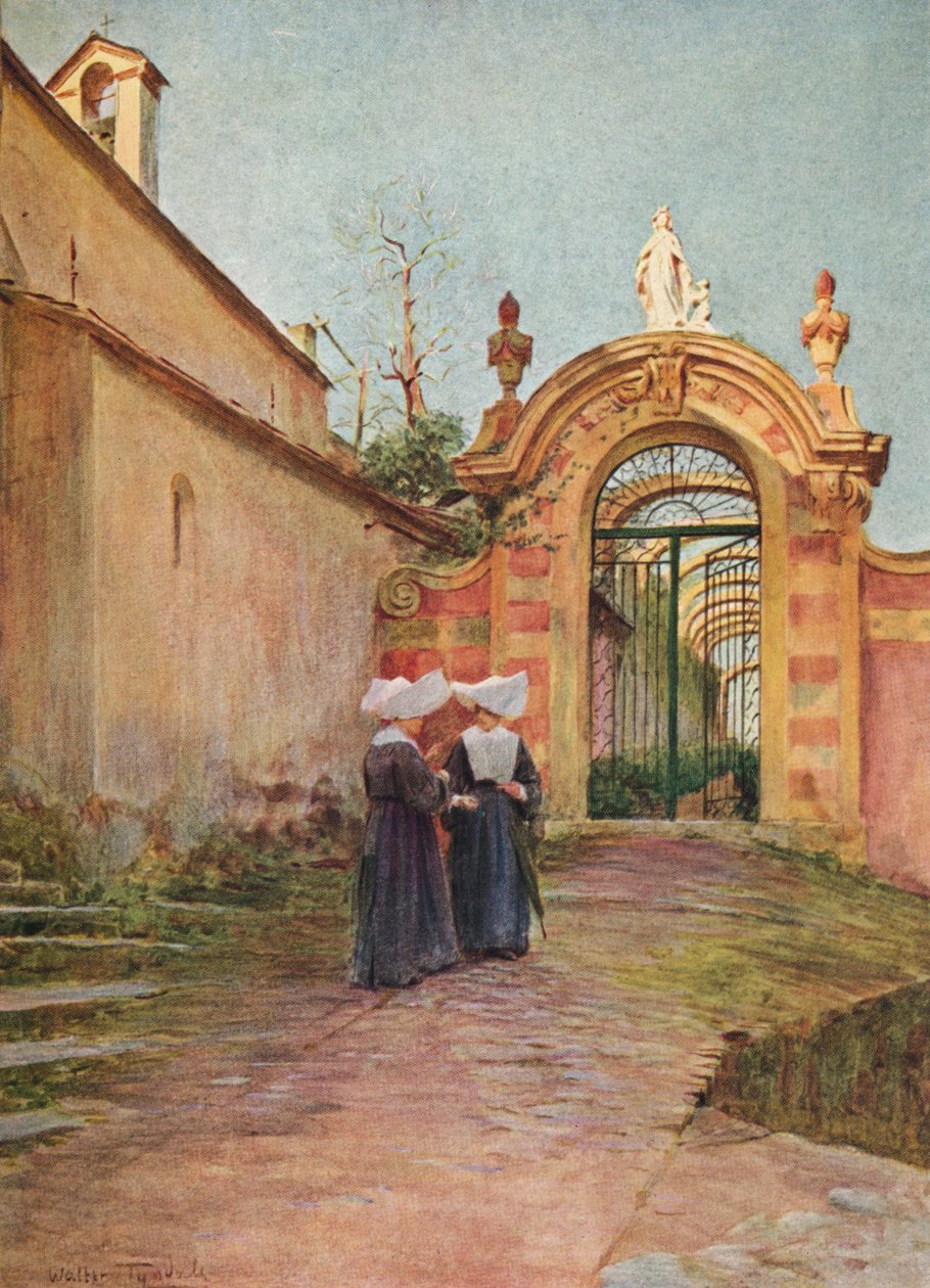 Entrada para a Villa Centurione, S. Margherita Ligure, c1910, 1912 de Walter Frederick Roofe Tyndale