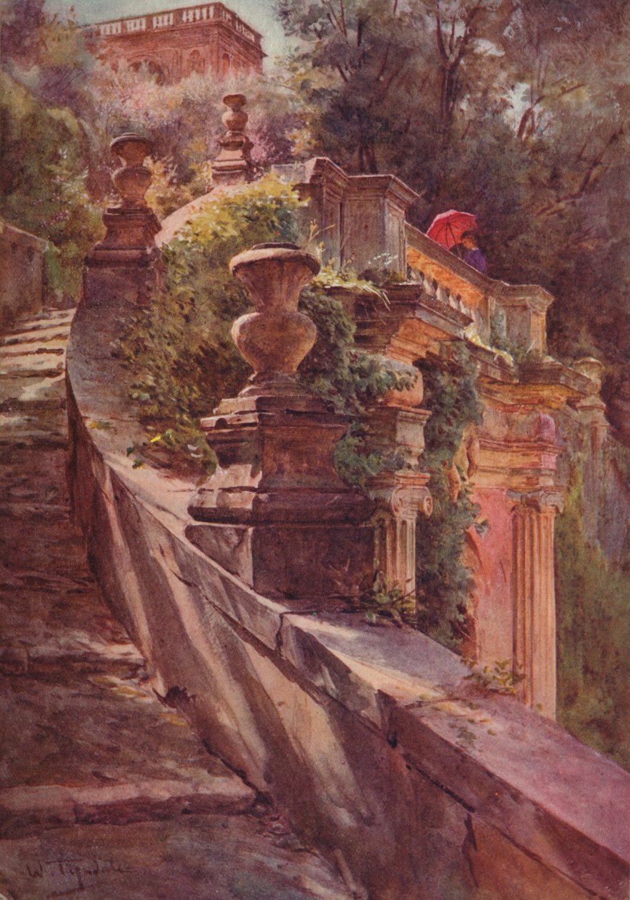 La Scallea Delle Sfinge, Villa DEste, c1900 1913 de Walter Frederick Roofe Tyndale