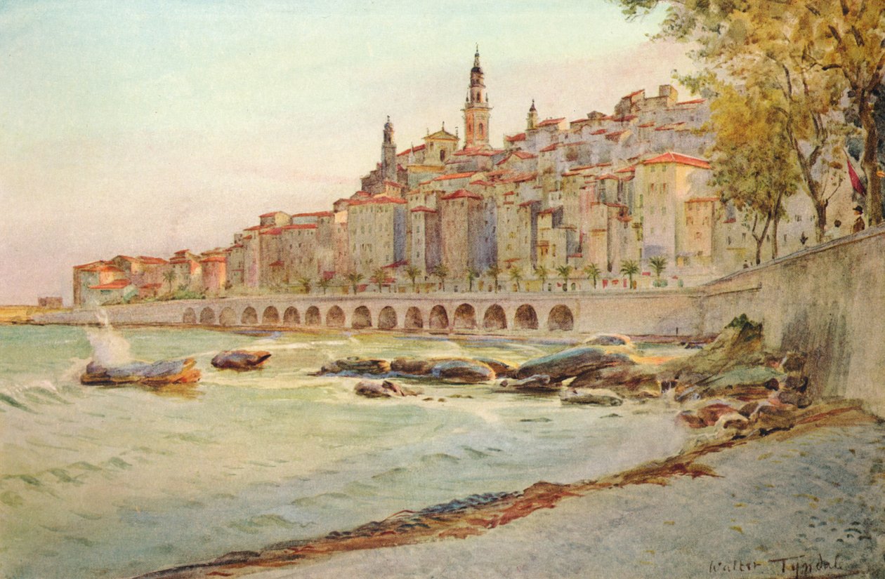 Mentone, de Garavan, c1910, 1912 de Walter Frederick Roofe Tyndale