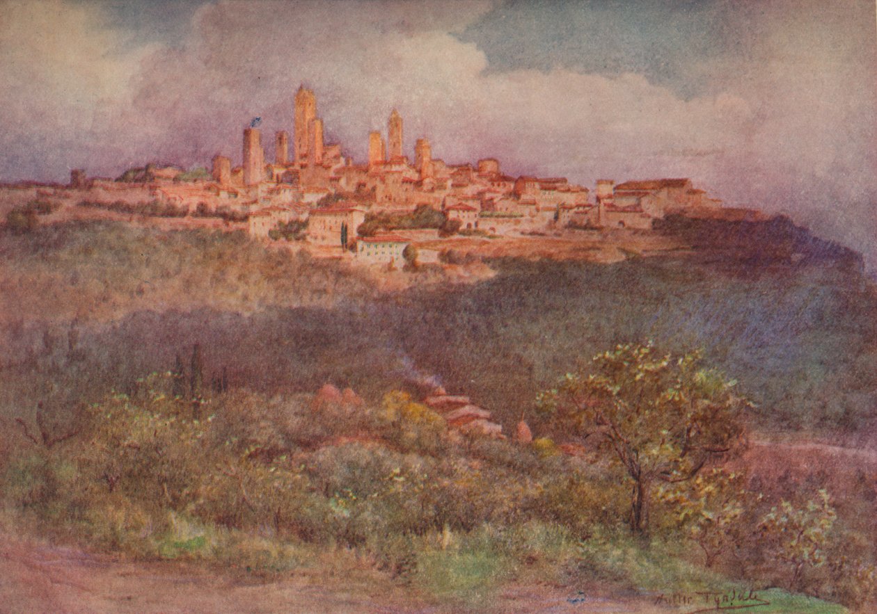 San Gimignano de Val DElsa, c1900 1913 de Walter Frederick Roofe Tyndale
