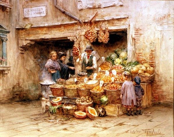 A Baia de Frutas (aquarela) de Walter Frederick Roofe Tyndale