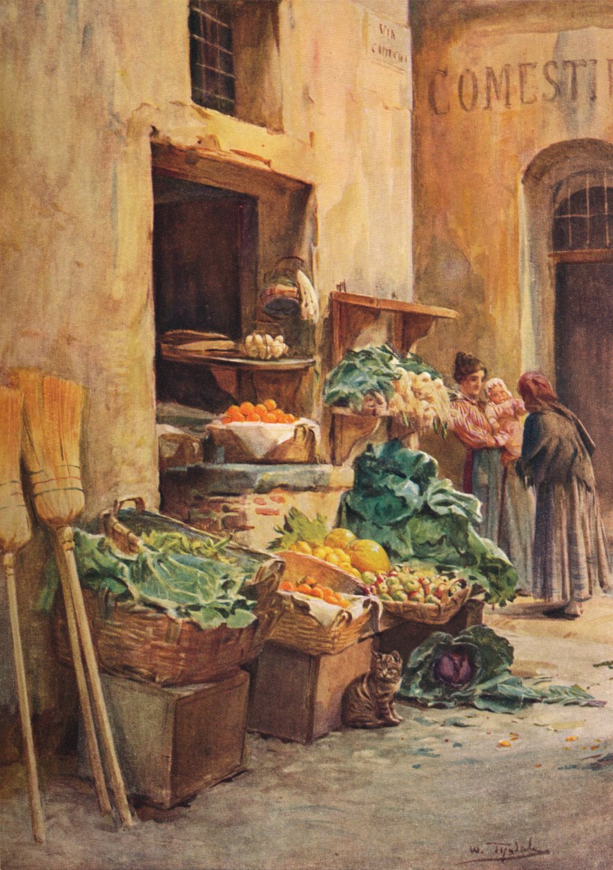 A mercearia verde, c1910, 1912 de Walter Frederick Roofe Tyndale