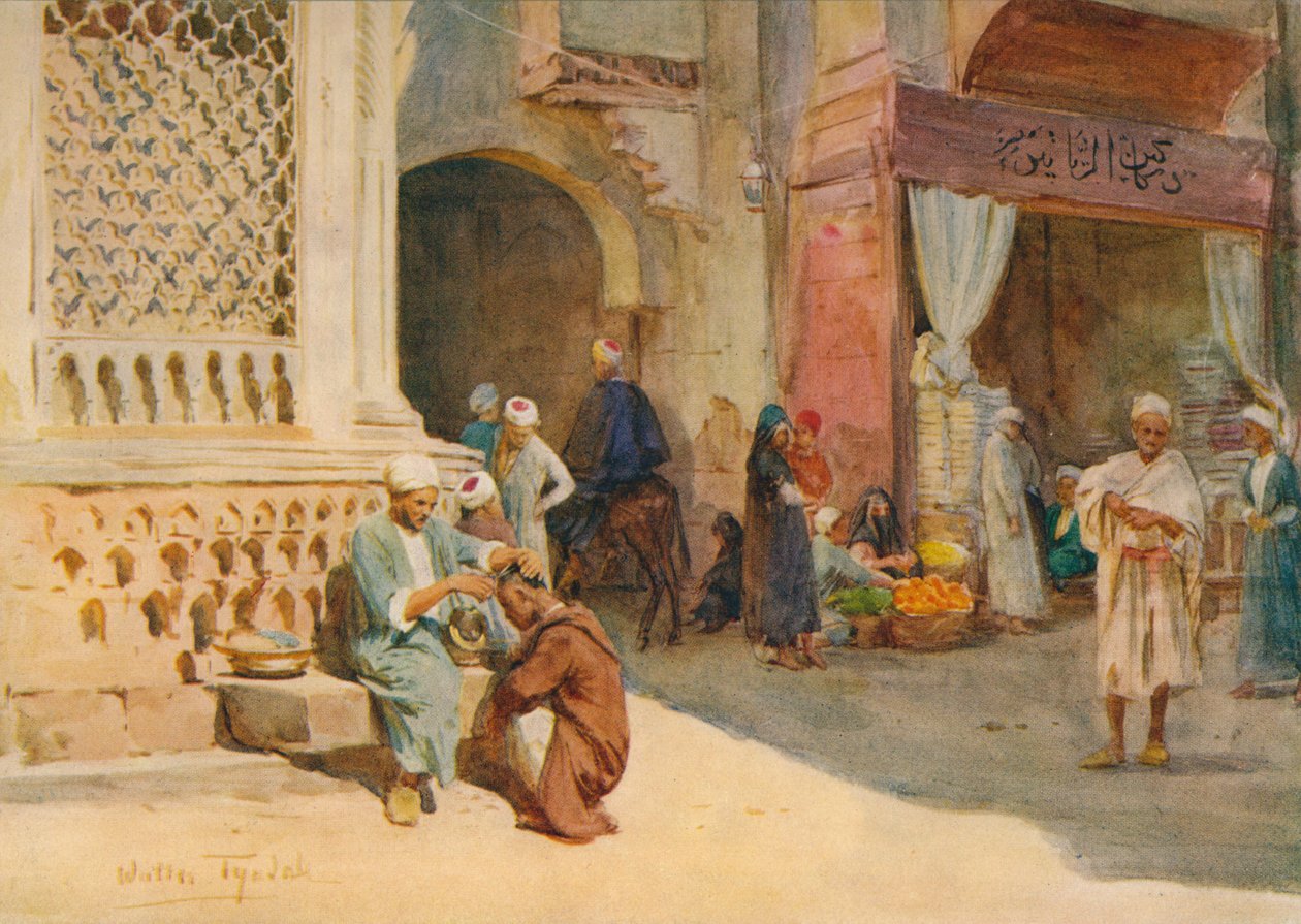 O Cabeleireiro, c1905, 1912 de Walter Frederick Roofe Tyndale