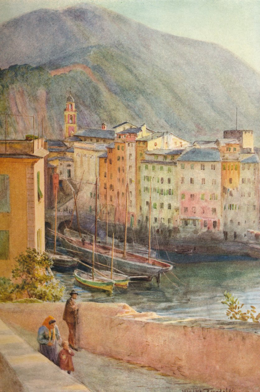 O porto de Camogli, c1910, 1912 de Walter Frederick Roofe Tyndale