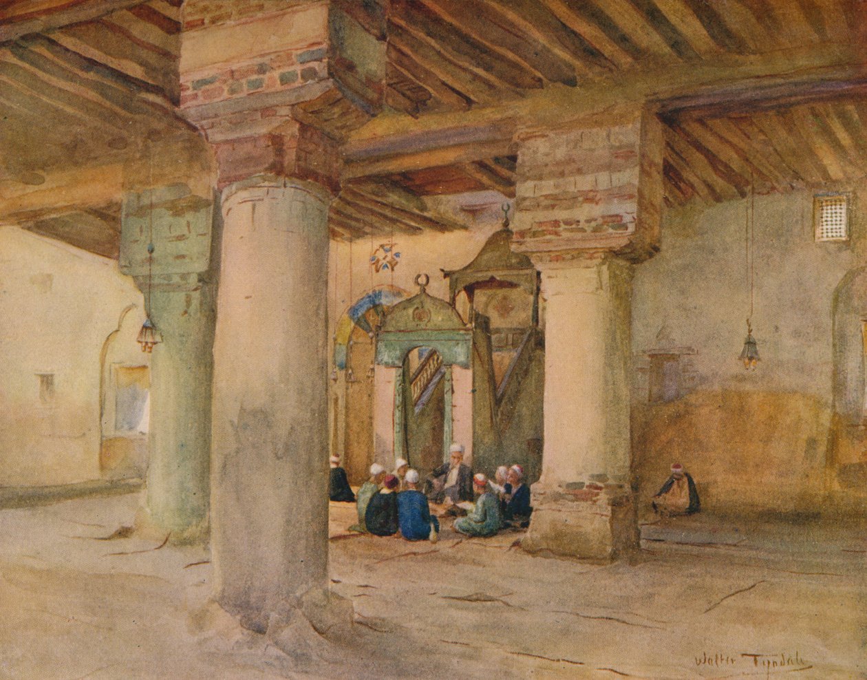 A mesquita em Kosseir, c1905, 1912 de Walter Frederick Roofe Tyndale