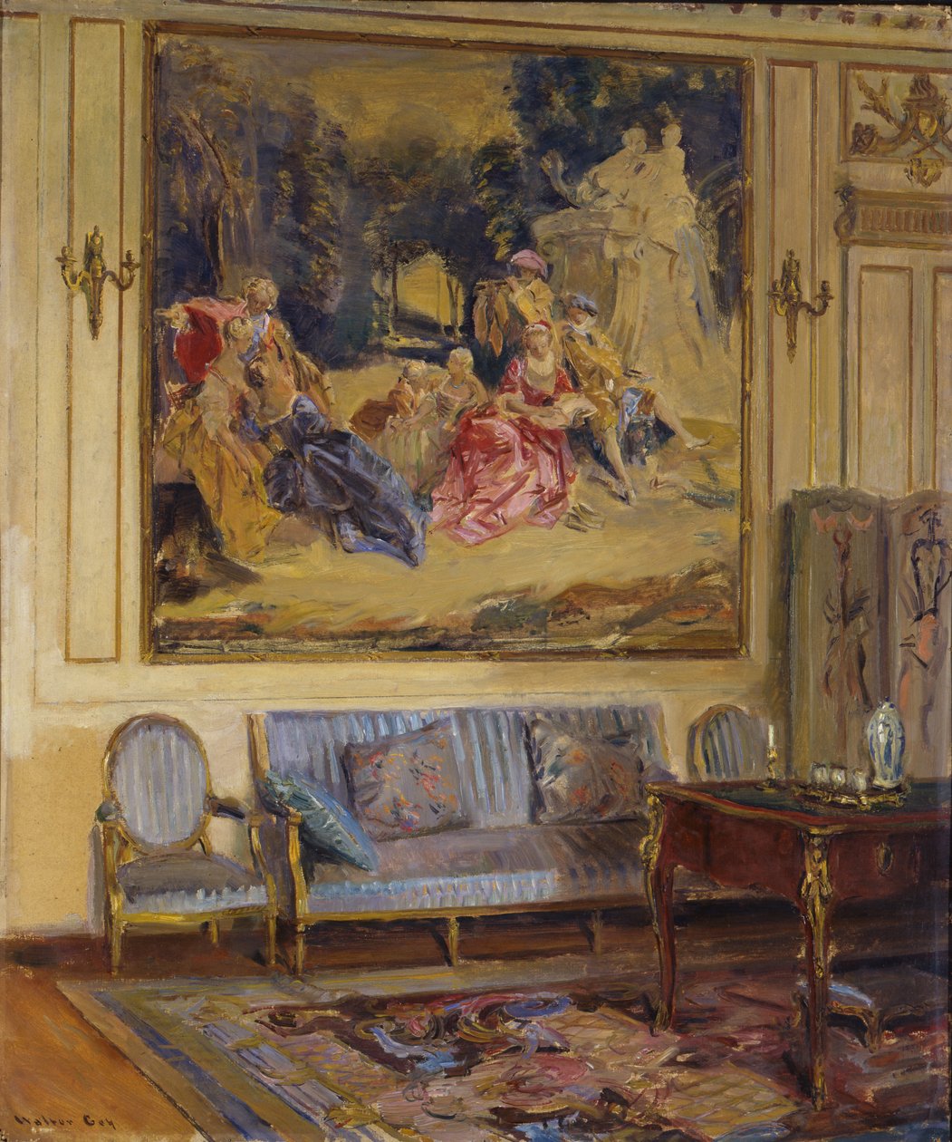 Boudoir, Chateau de Chaalis, 1914. de Walter Gay