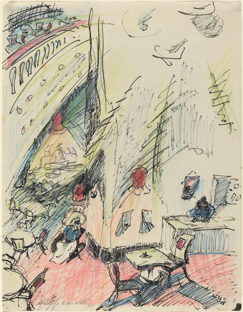 Das leere Café (The Empty Café) de Walter Gramatte